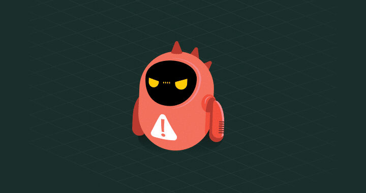 An image of an AI bot, with knowledge he could be helpful but also exploited for nepharious purposes.